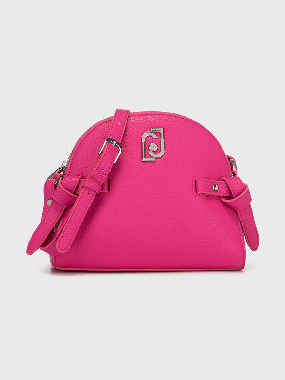 Black crossbody bag with logo element - 1