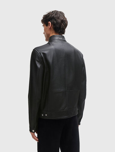 MANSELL leather jacket in black - 3