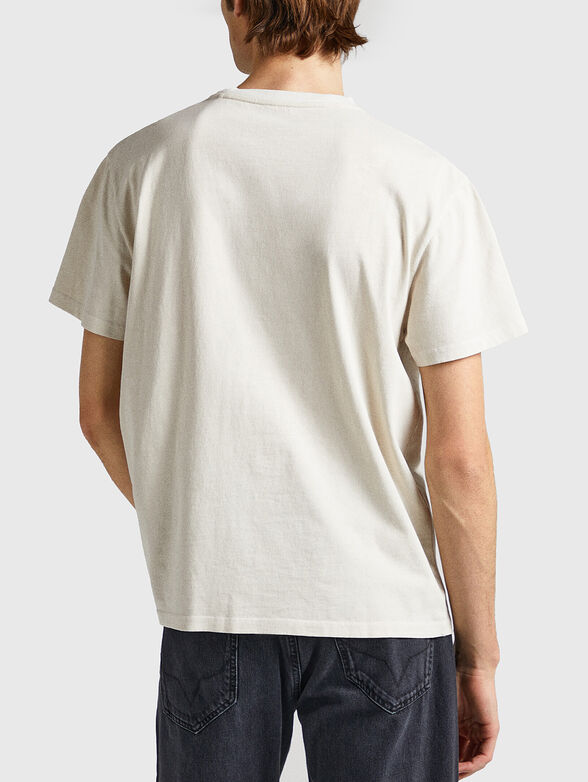 OXFORD cotton T-shirt with pocket - 3