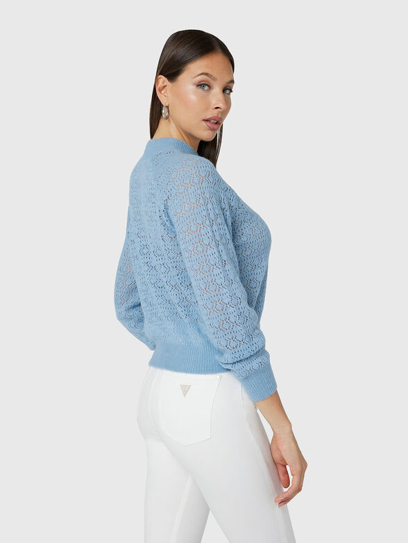 KENSLEY blue knitted sweater - 3