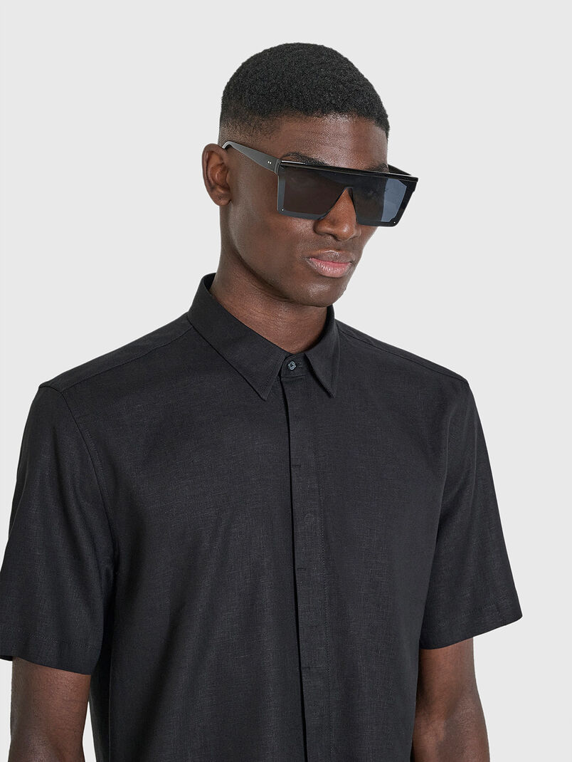 ADALIA short-sleeved linen blend shirt - 3