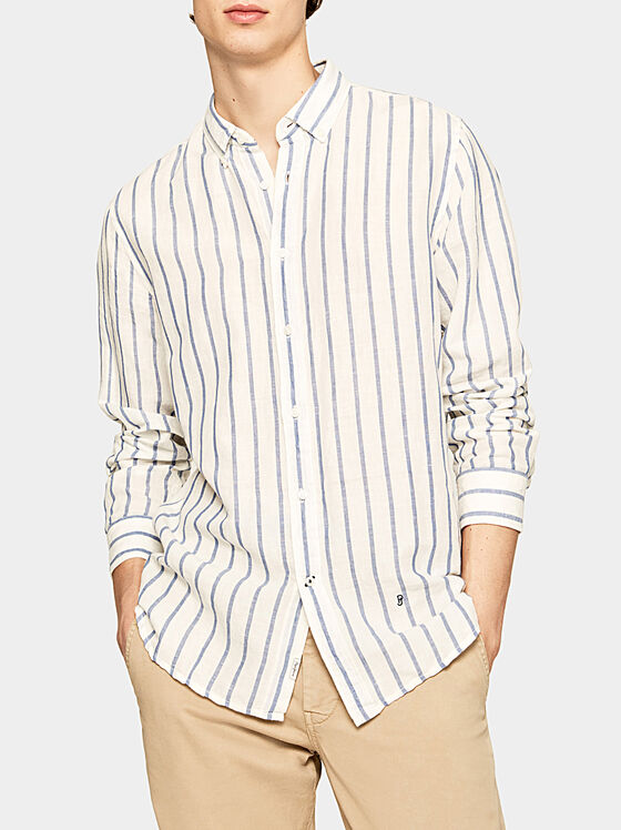 ALFRED shirt with striped print - 1