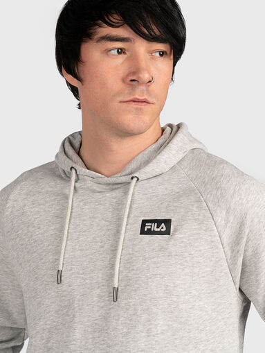 BELFORT grey hooded sweatshirt - 5
