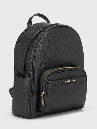Black leather backpack - 3