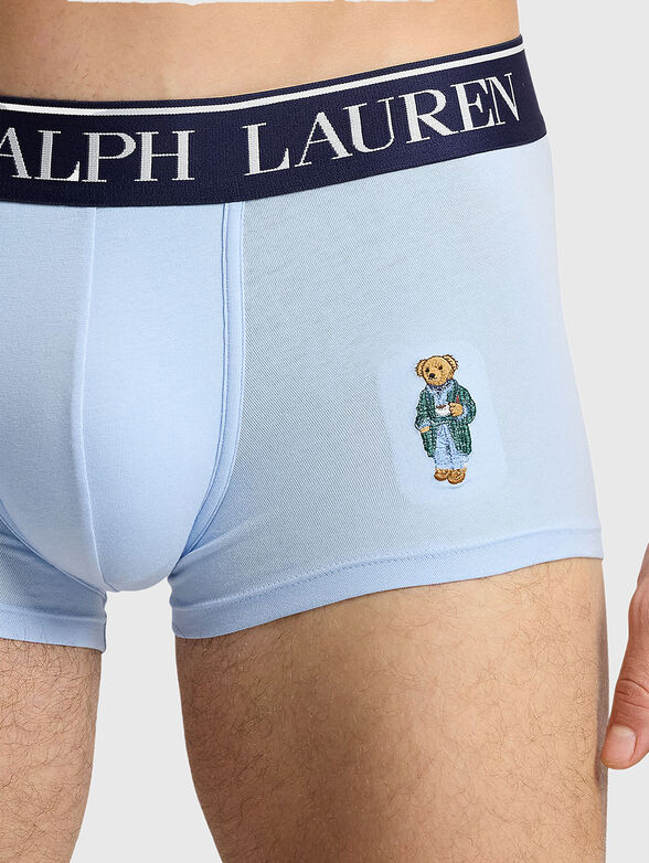Light blue boxers with Polo Bear print - 2
