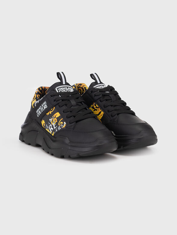SPEEDTRACK black sports shoes with print - 2