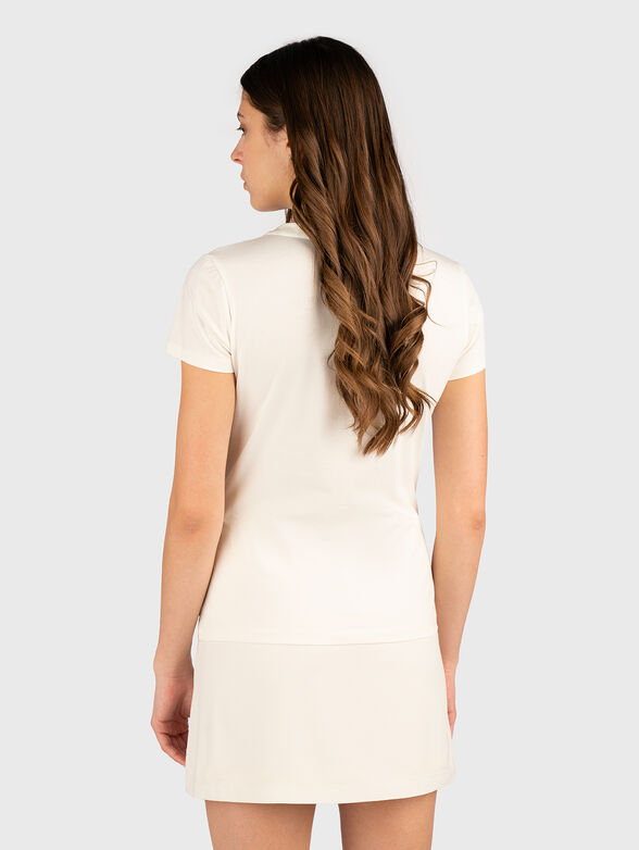 Cotton T-shirt with rhinestones - 3