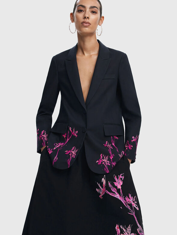 LIRIOS blazer with print - 0