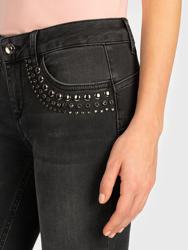 Skinny jeans with studs and crystals - 3