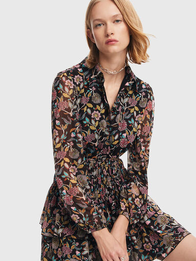 SANDALO mini dress with sheer effect - 3