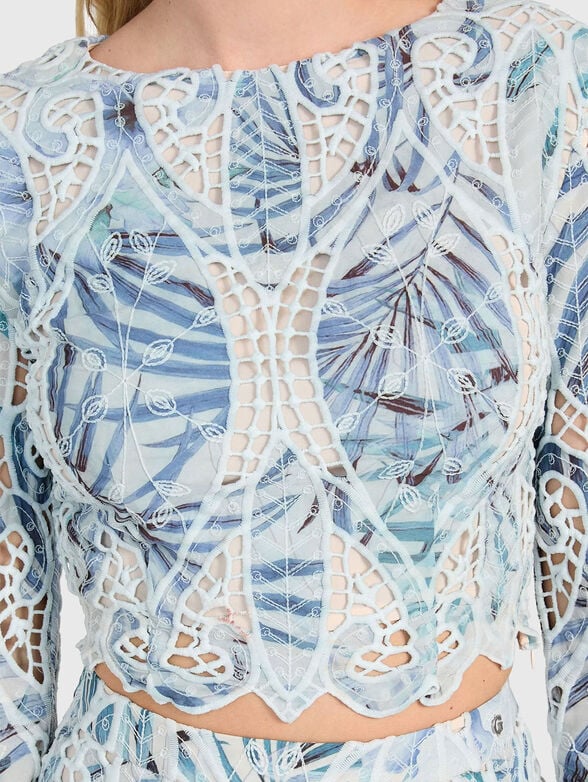 ANASTASIA floral embroidery blouse - 3