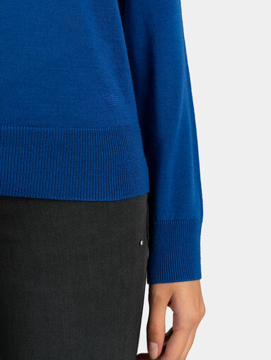 Black virgin wool sweater - 5
