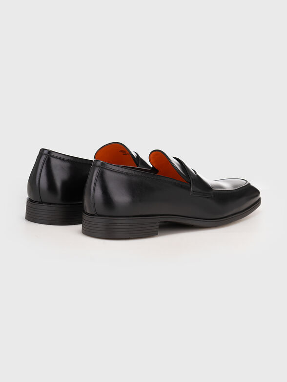 Black calf leather loafers - 2