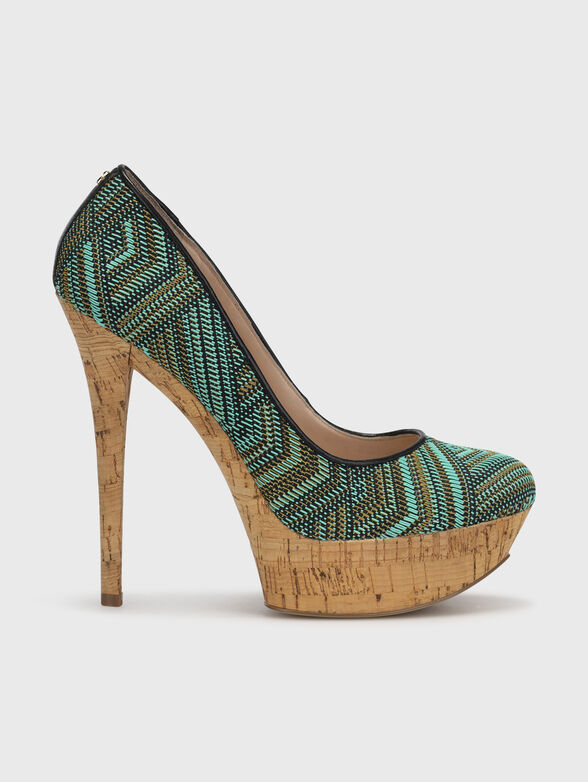 Heeled shoes in black color - 1
