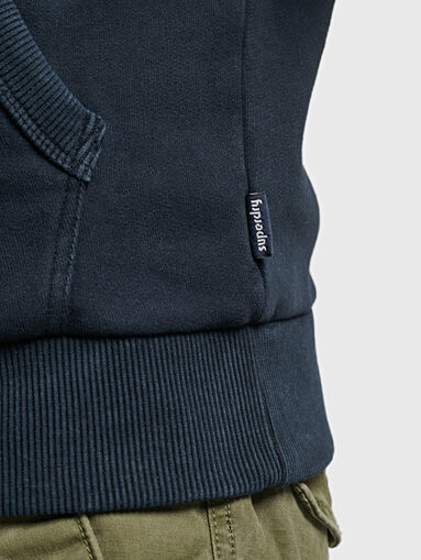Dark blue hooded sweatshirt  - 3