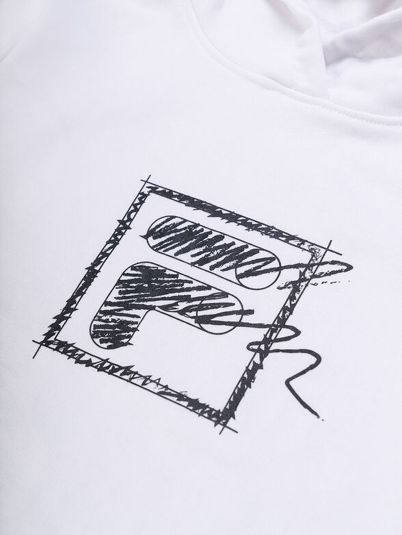 TREBBIN white hooded sweatshirt - 2