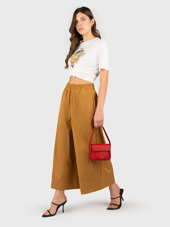 Trousers with high waist and wide legs - 3