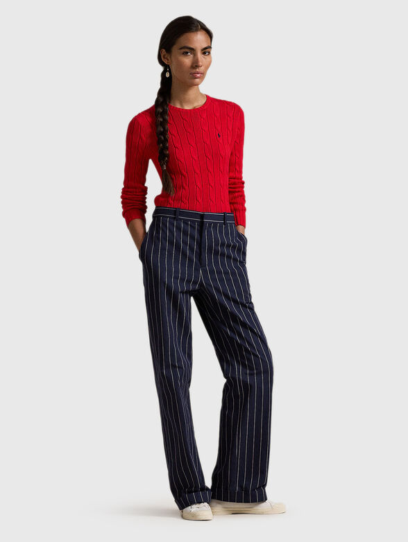Sweater with embroidered logo - 1