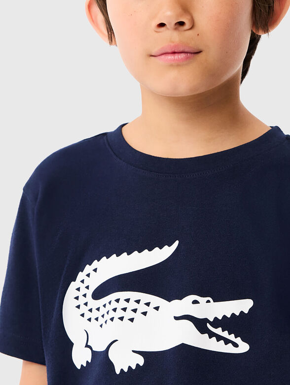 White t-shirt with contrast print - 4