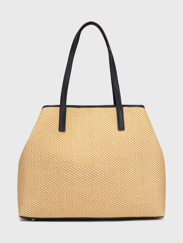 VIKKY tote bag with knitted texture - 3