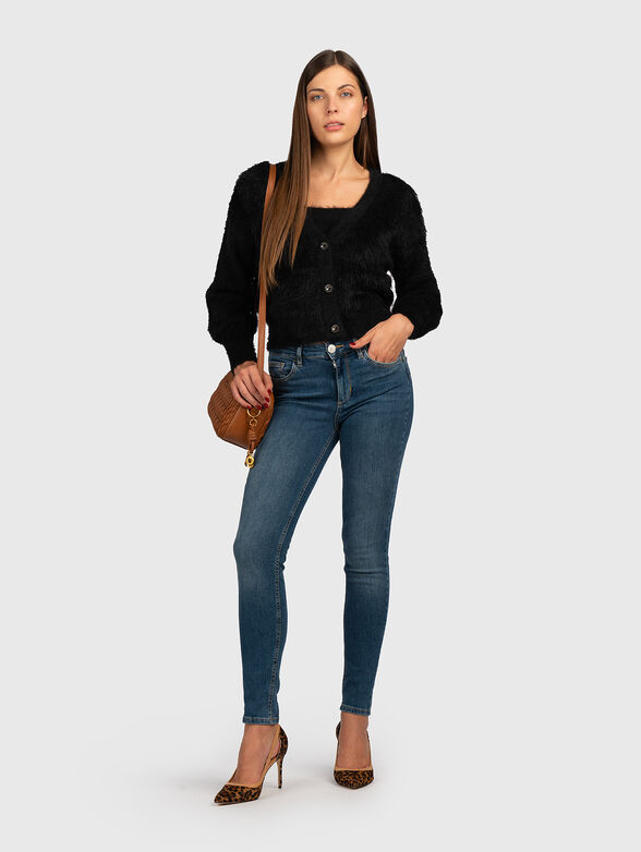 Skinny jeans with a mid waist - 4