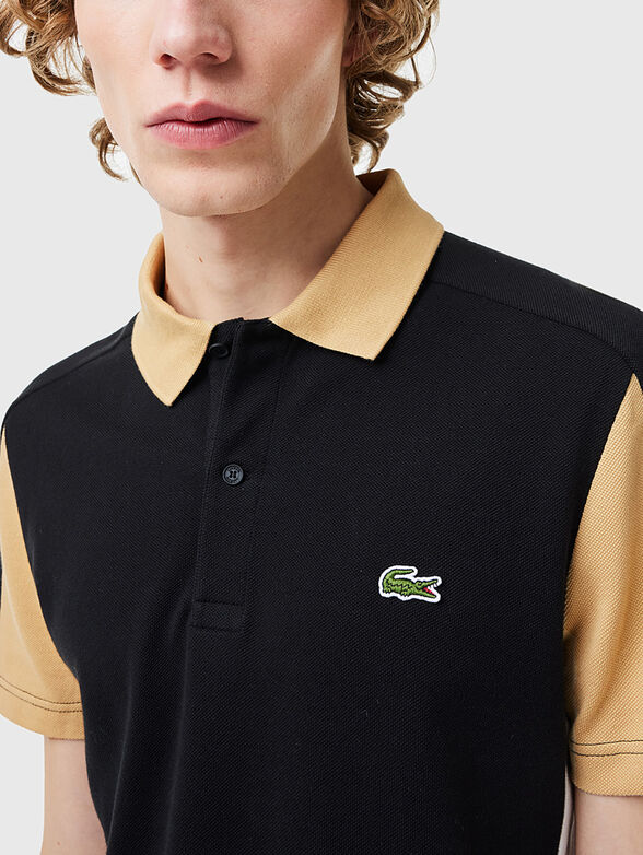 Cotton piqué colourblock polo shirt - 4