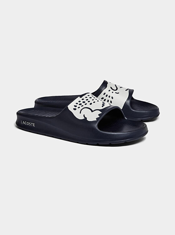 CROCO 2.00721 balck slippers with logo - 1