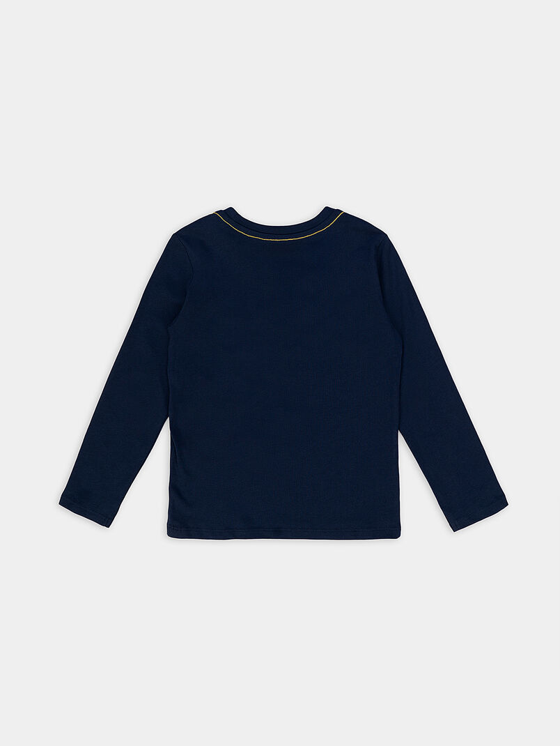 Long sleeves T-shirt in black color - 3