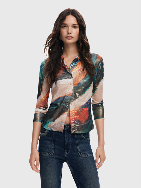Shirt with semi-transparent effect - 0
