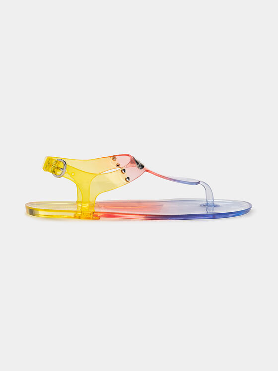 Multicolor rubber sandals - 1