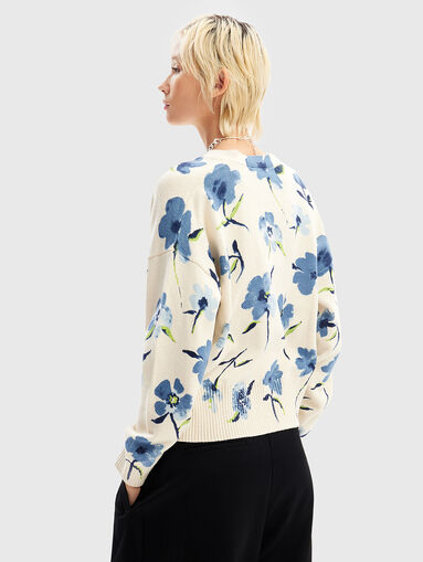 Cardigan with floral details  - 3