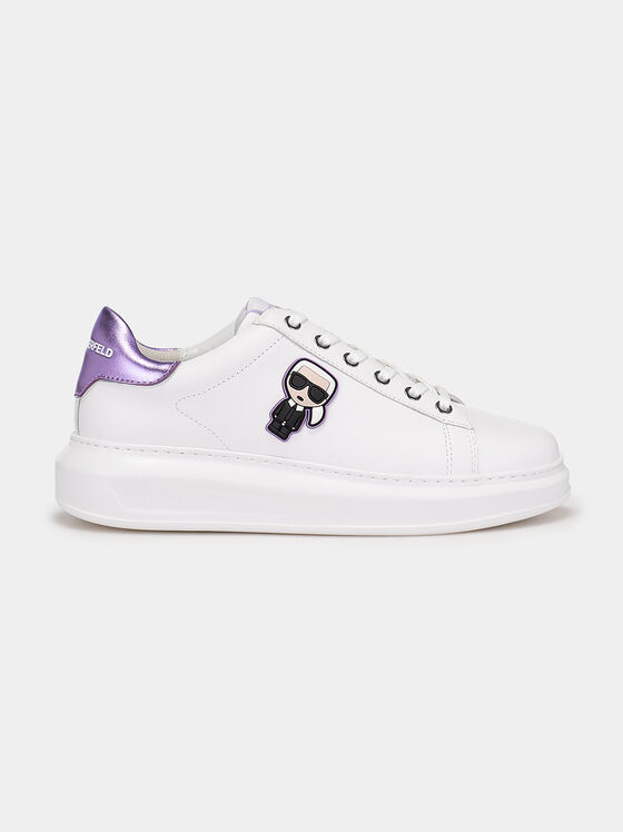 KAPRI Black sneakers with contrasting heel - 1