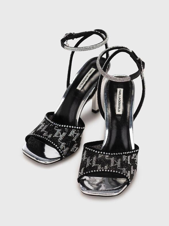 GALA heeled sandals with applied rhinestones - 6