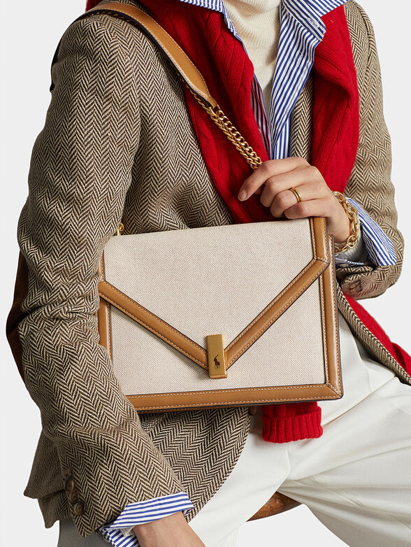 Bag with contrasting leather details - 1