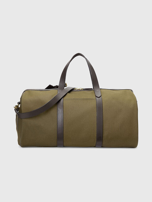 Duffle bag with leather trim  - 3