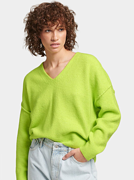 STUDIOS green knit sweater - 1