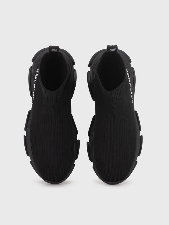 Black sneakers with logo  - 6