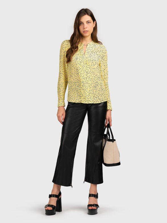 Silk shirt in yellow - 1