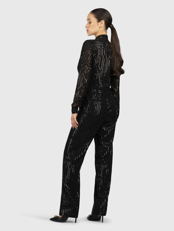 Jumpsuit with appliquéd sequins - 2