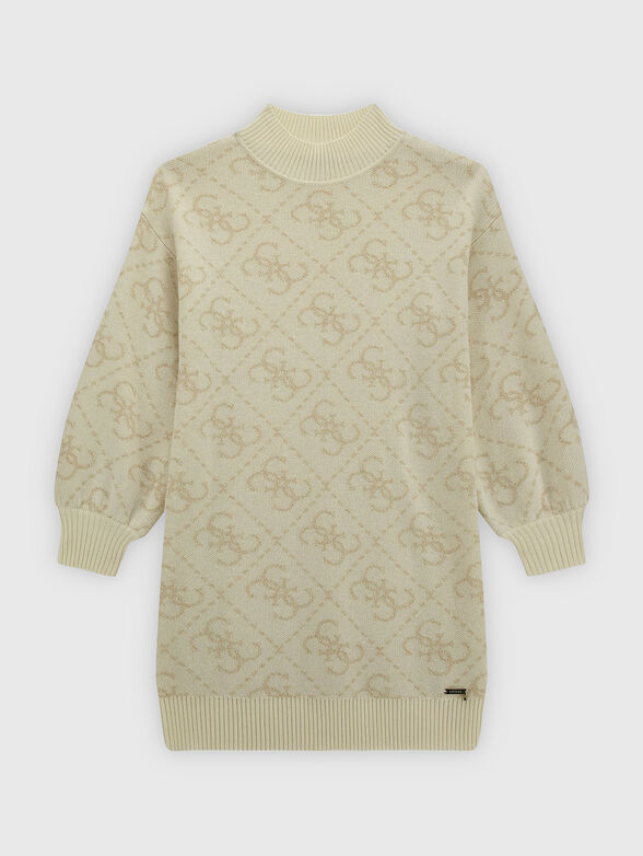 Monogram sweater dress - 1