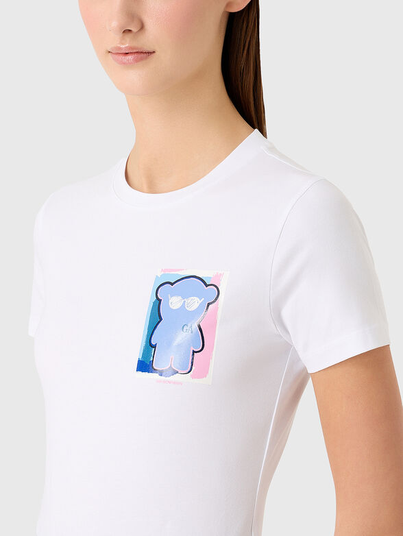 T-shirt with oval neckline  - 3