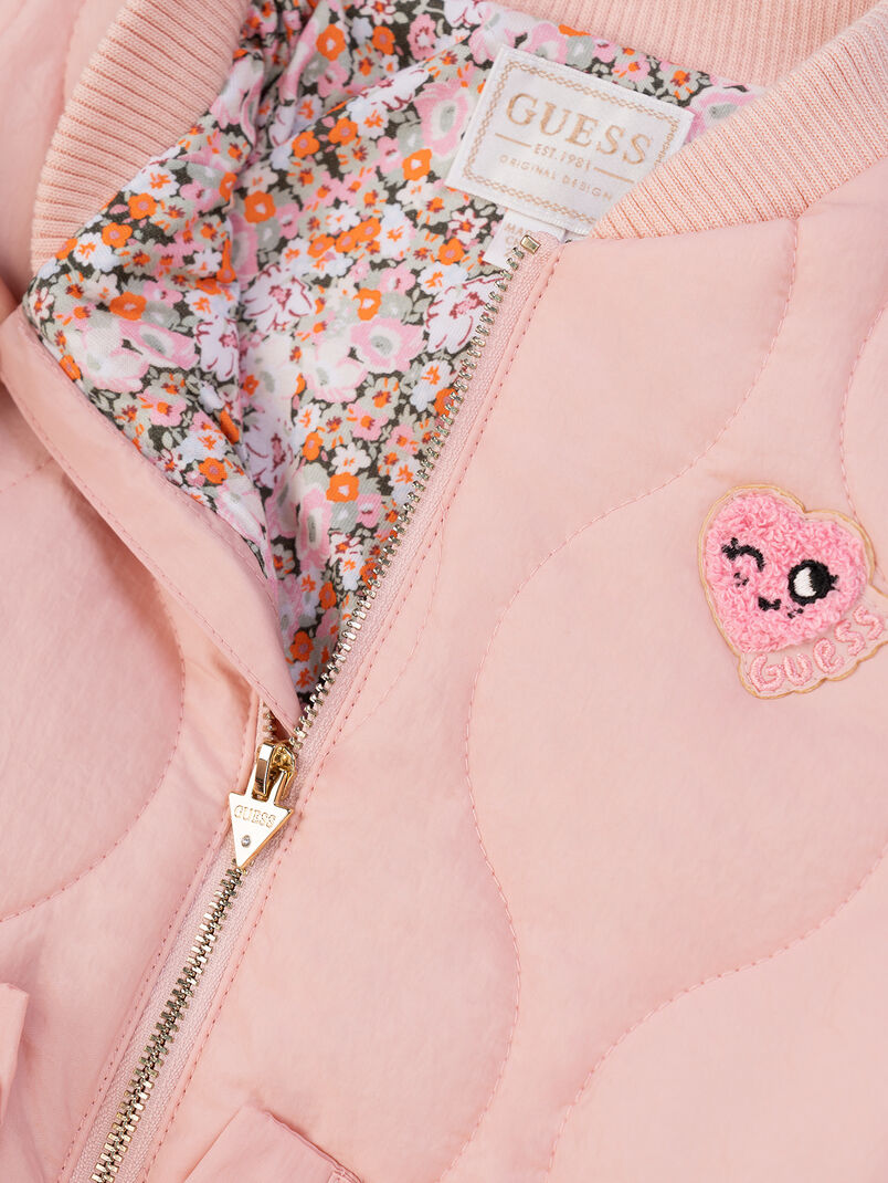 Padded jacket with accent pockets - 3