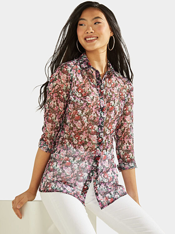 Floral printed shirt - 1