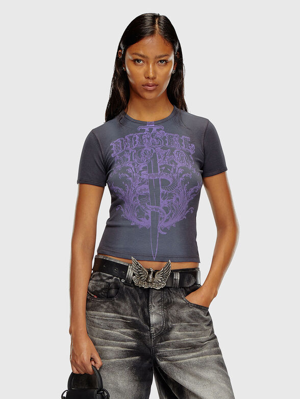 T-shirt with accent print - 1