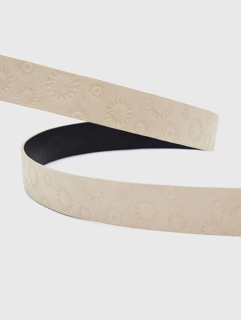 Eco leather belt with embossed texture - 2