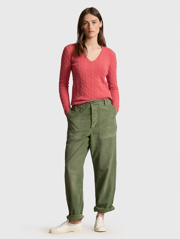 V-neck pullover - 1