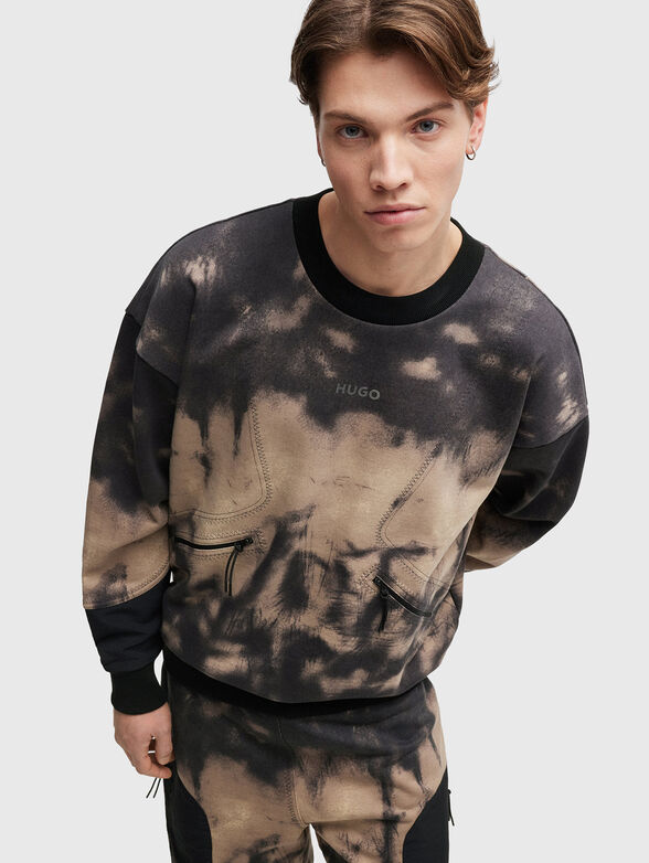 DAUTUMNAS sweatshirt with print and zippers - 3