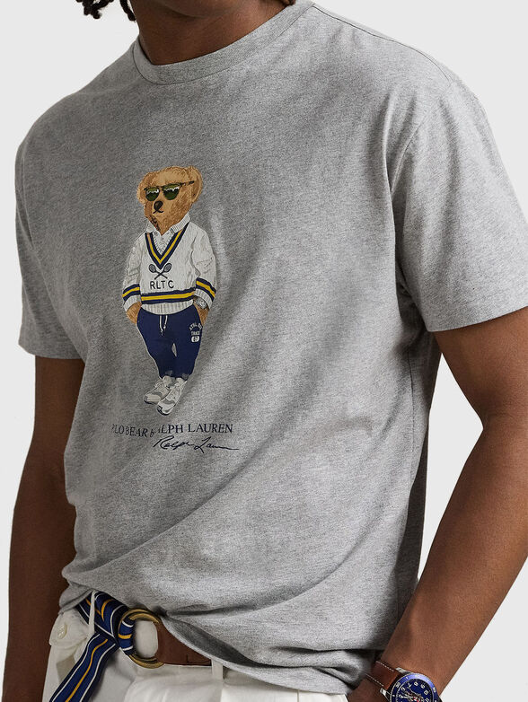 Polo Bear print cotton T-shirt - 3