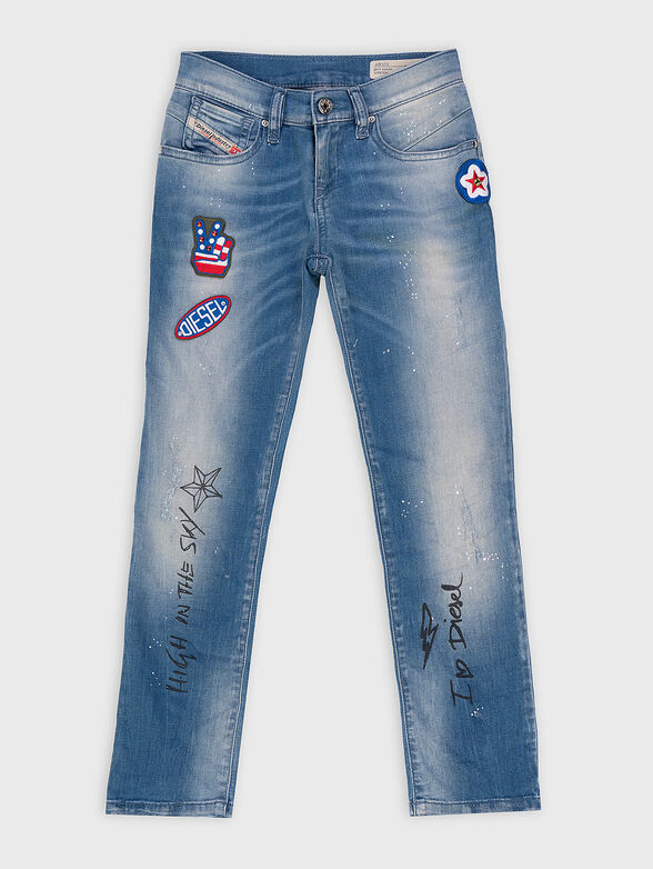 Jeans with patches - 1