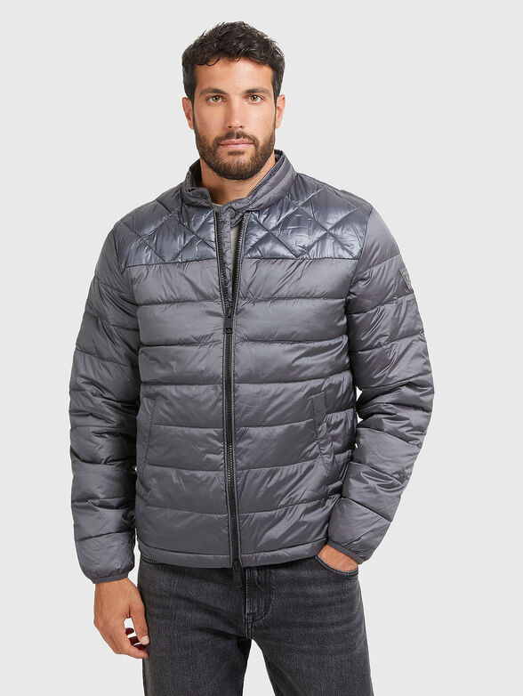 Puffer jacket with quilted effect - 1